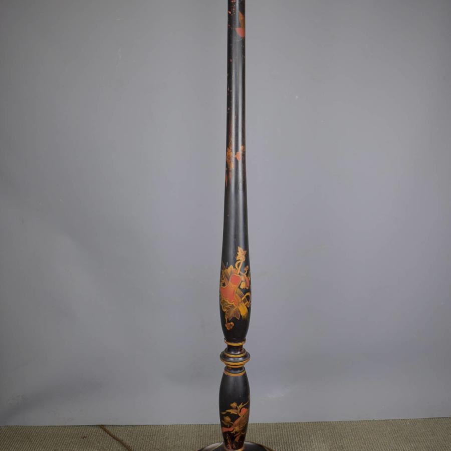 Chinoiserie Decorated Standard Lamp