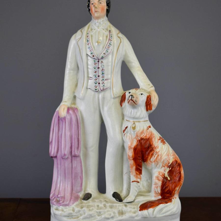 Victorian Staffordshire Figure of The Prince of Wales