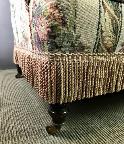Victorian Tapestry upholstered Two Seat Sofa