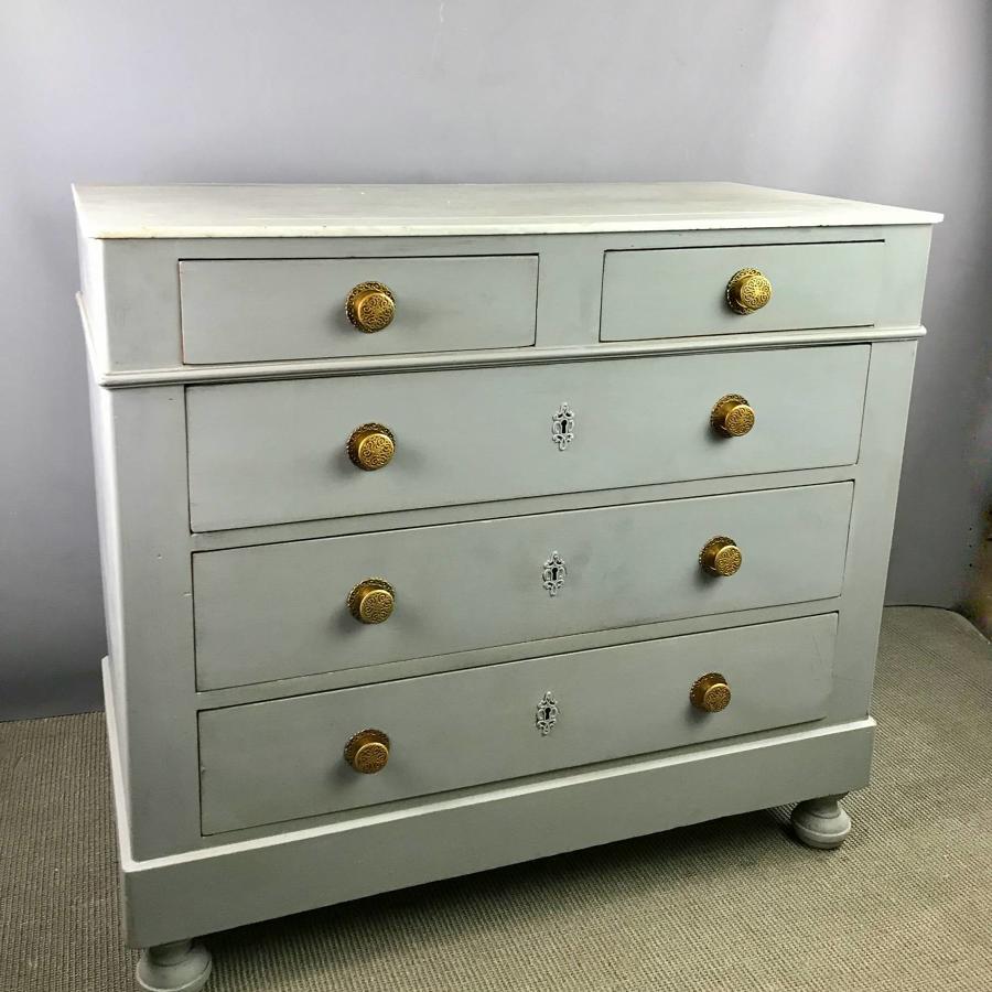 French Marble Top Chest of Drawers