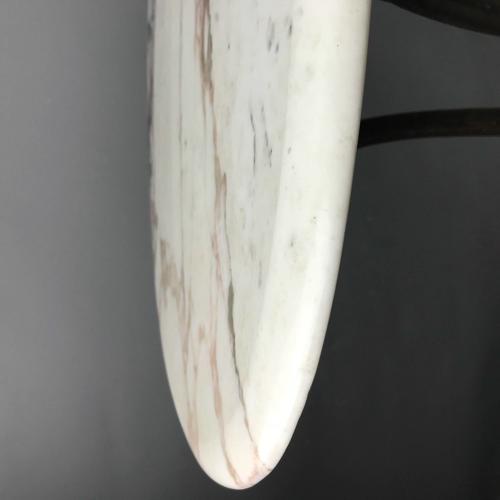 Cast Iron & Marble Occasional Table