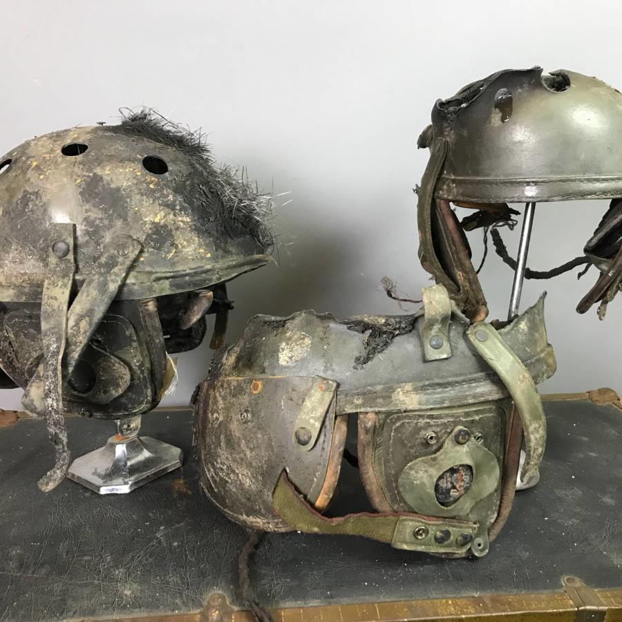 Film Props - Tankers Helmets from the Film FURY starring Brad Pitt