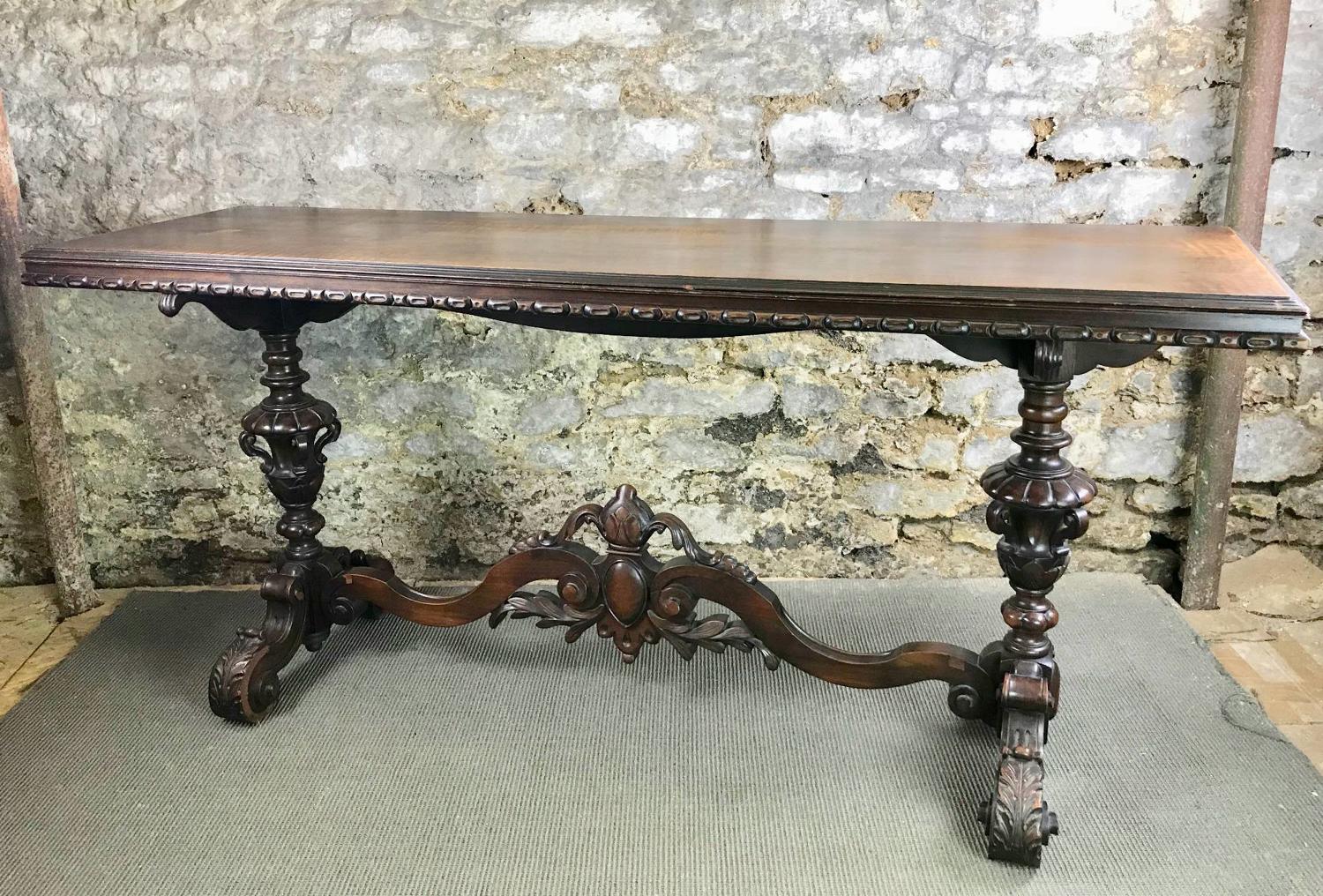 Antique Continental Console Table