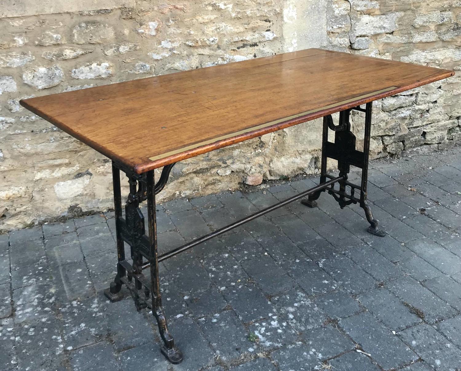 Victorian Cast Iron Draper's Table