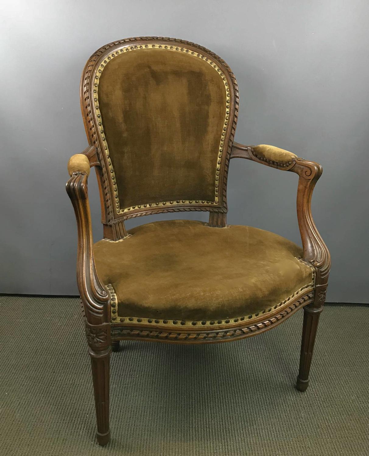 French Fauteuil in Louis XVI Style