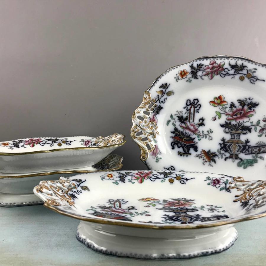 Francis Morley 'Casket Japan' Pattern Serving Dishes