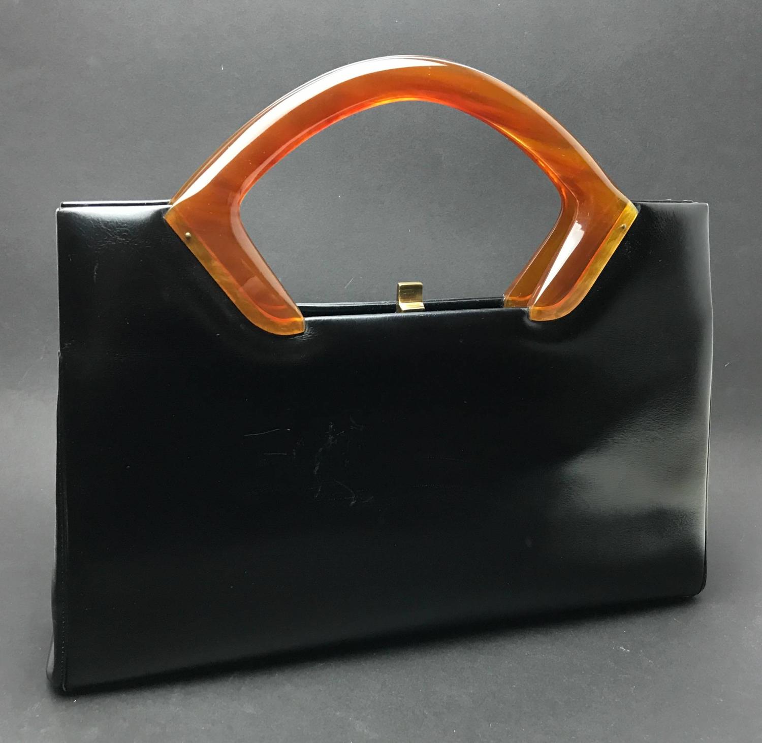 Vintage Handbag with Bakelite Handle