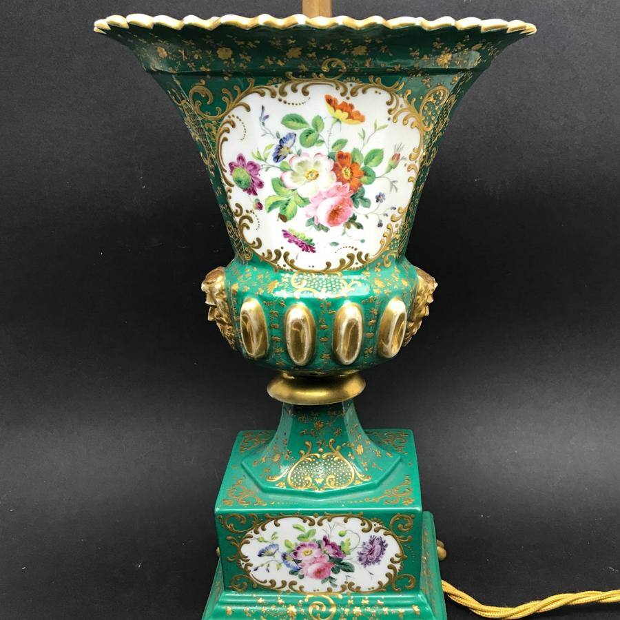 French Paris Porcelain Vase Lamp