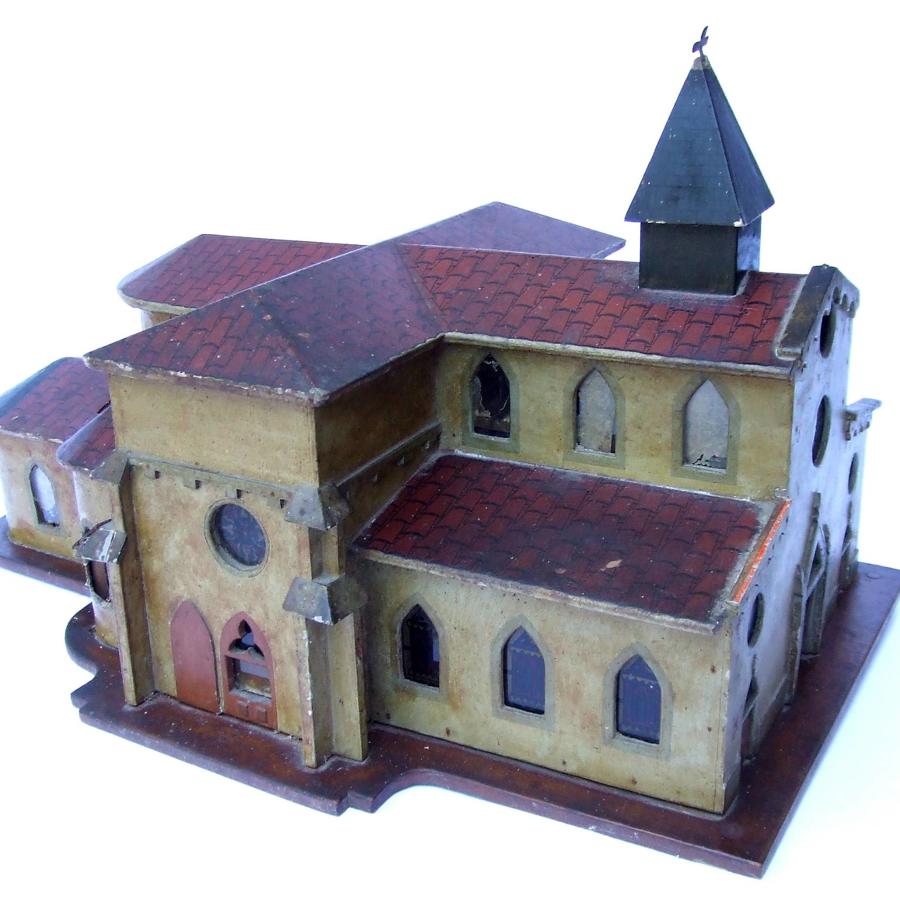 French Folk Art Model of a Church