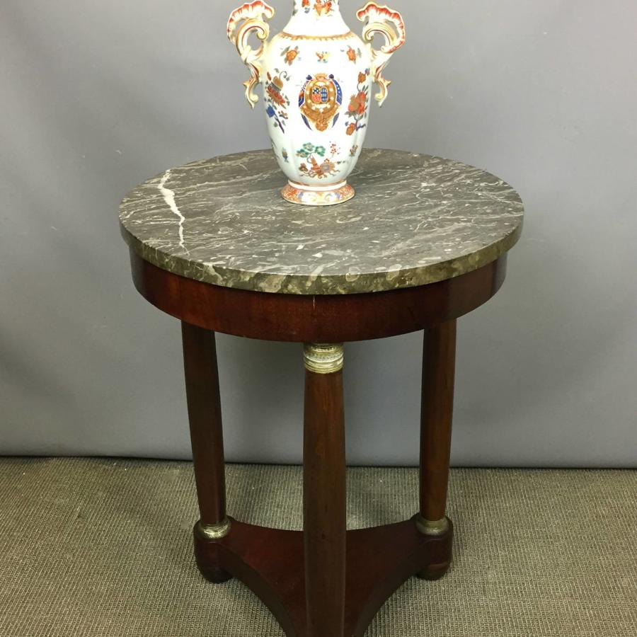 French Empire Marble Top Gueridon