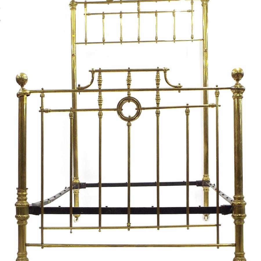 Impressive Victorian Brass Half Tester Double Bed