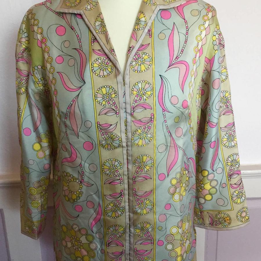 Vintage 1960's Emilio PUCCI Ladies Silk Shirt