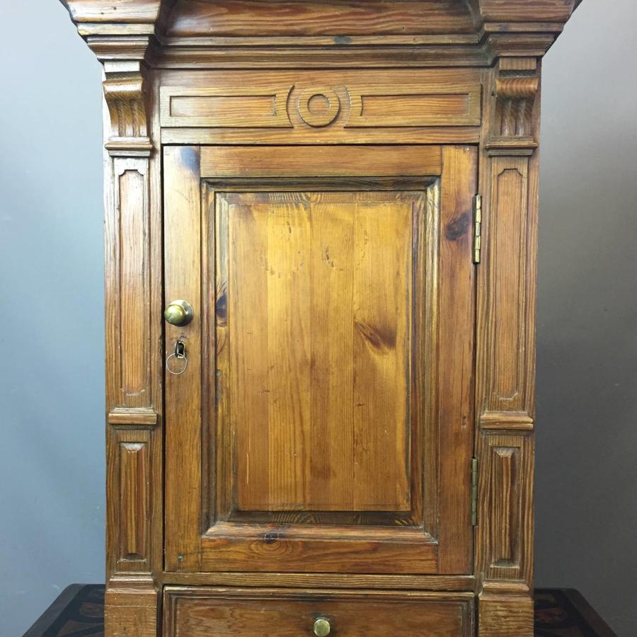 Continental 19th Century Pitch Pine Wall Cupboard
