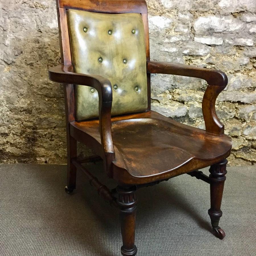 Victorian Mahogany Desk / Office Chair
