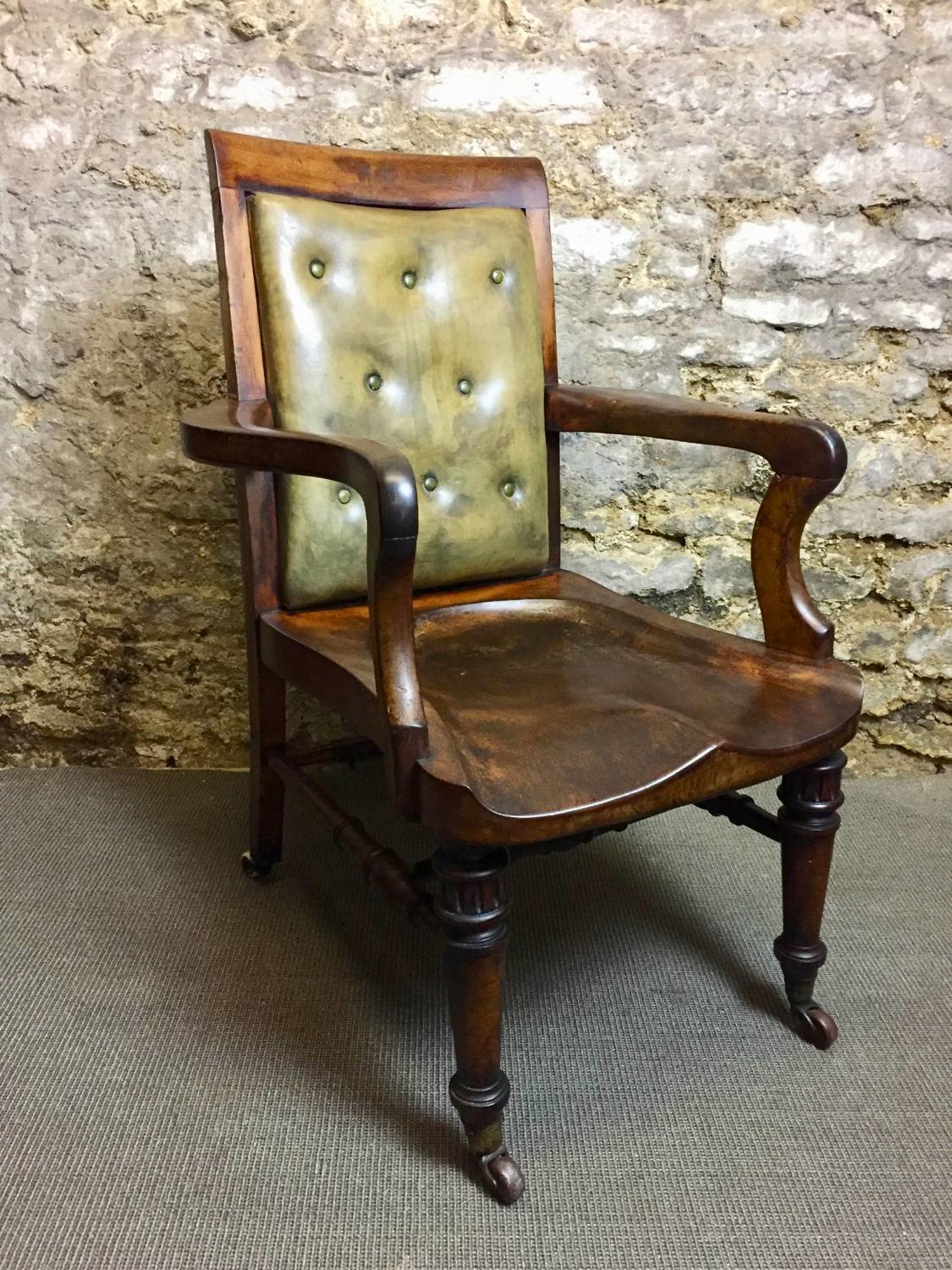 Victorian Mahogany Desk / Office Chair