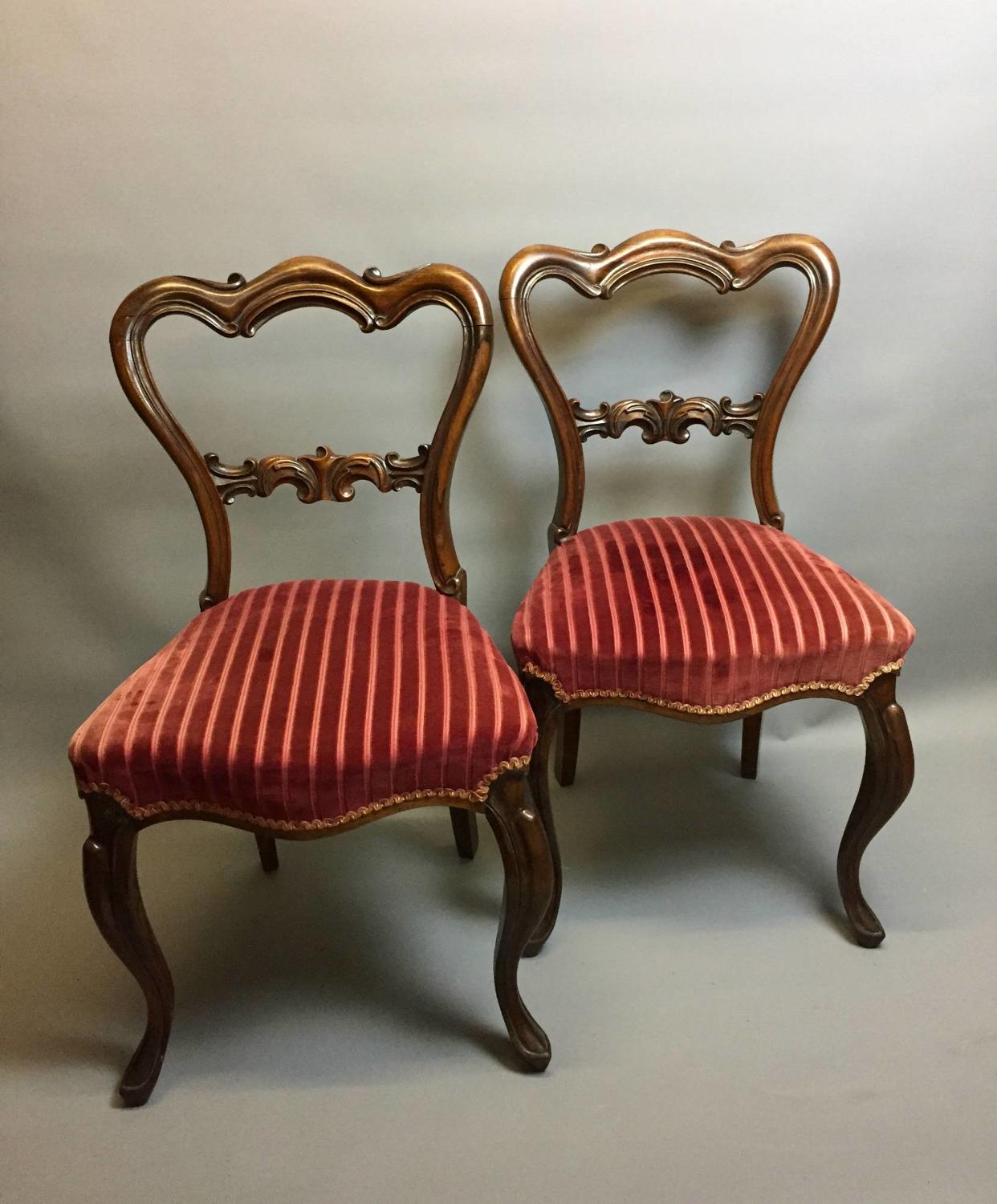 Pair of Victorian Rosewood Chairs