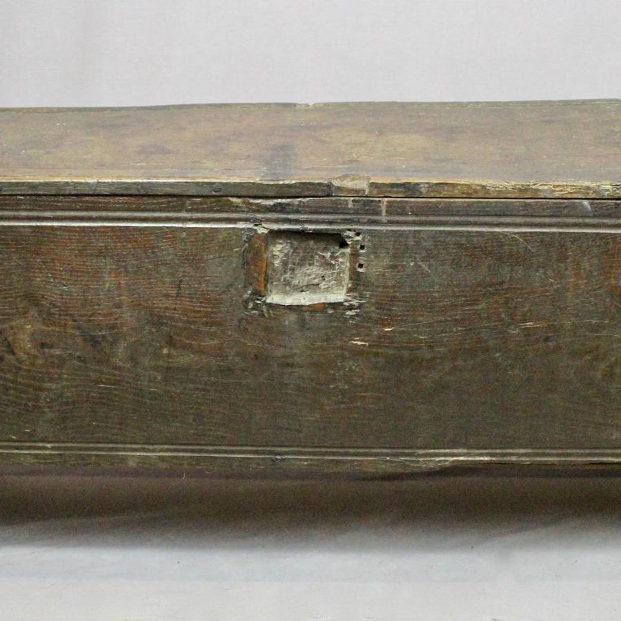 Rustic Oak 17th Century Plank Coffer