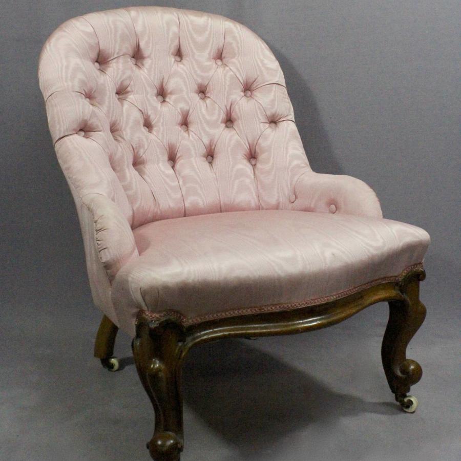 Victorian Button Back Bedroom Chair