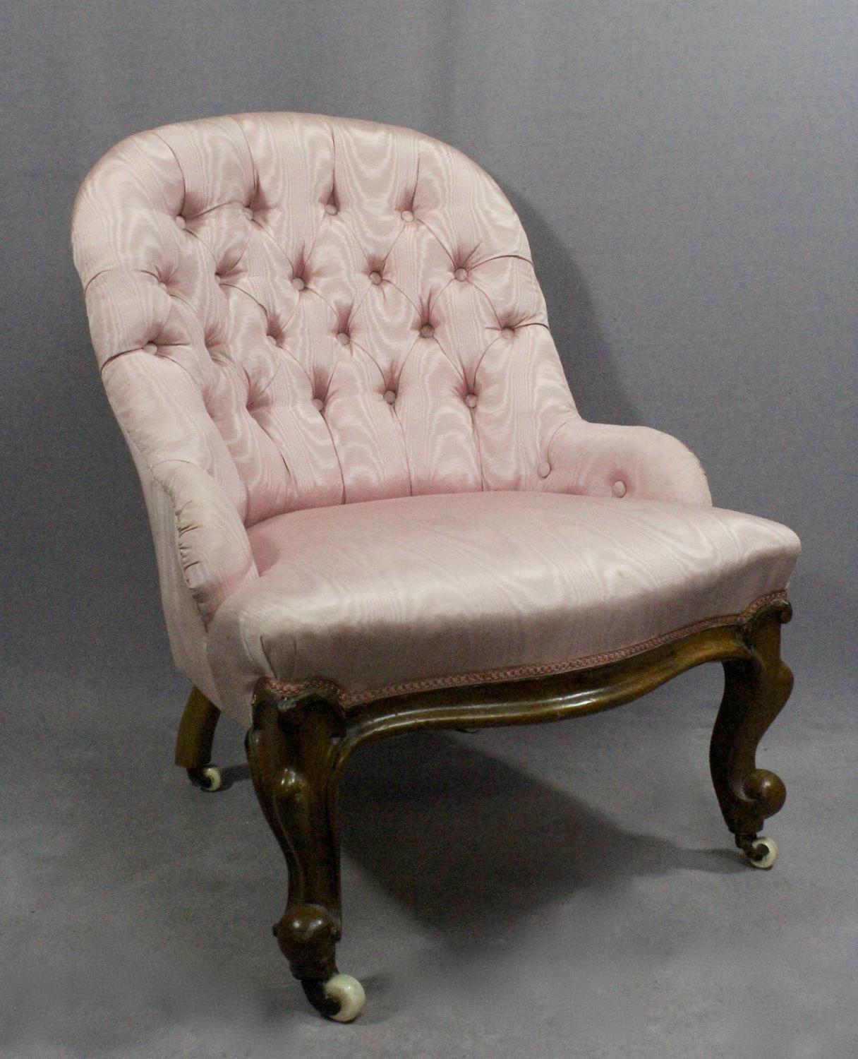 Victorian Button Back Bedroom Chair