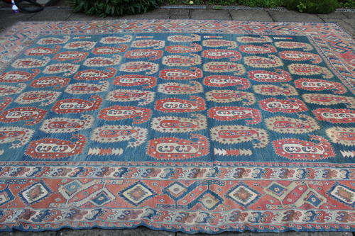 Large Afghan Flatweave Carpet