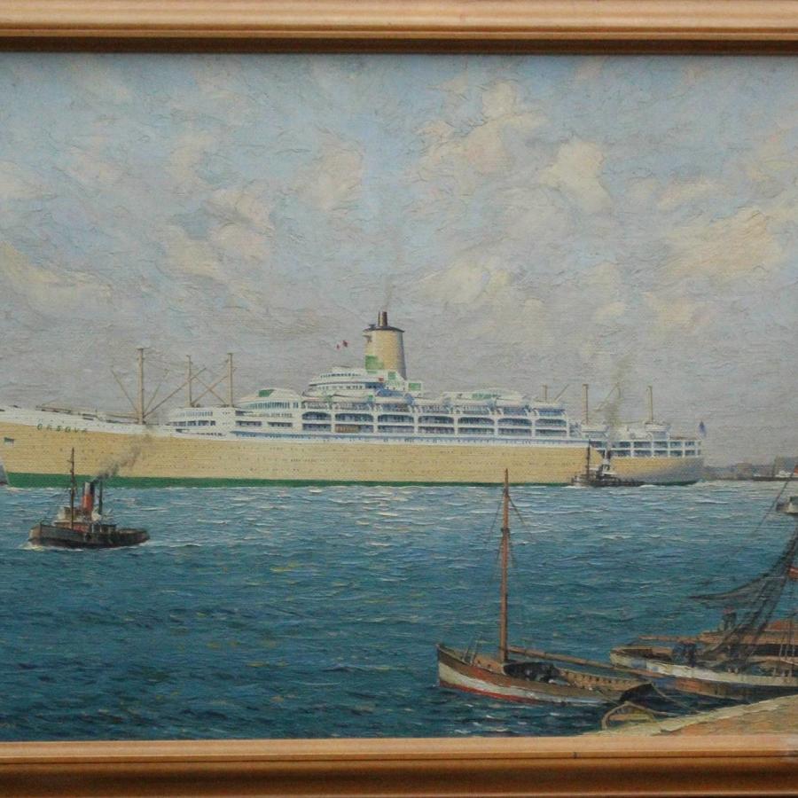 Edward Beckett Oil Painting of SS Orsova
