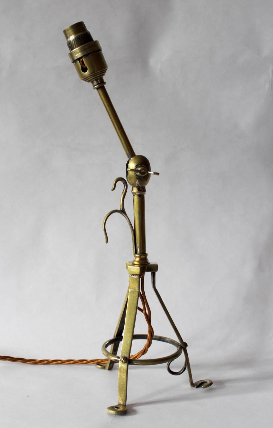 Antique Articulated Brass Pullman Lamp