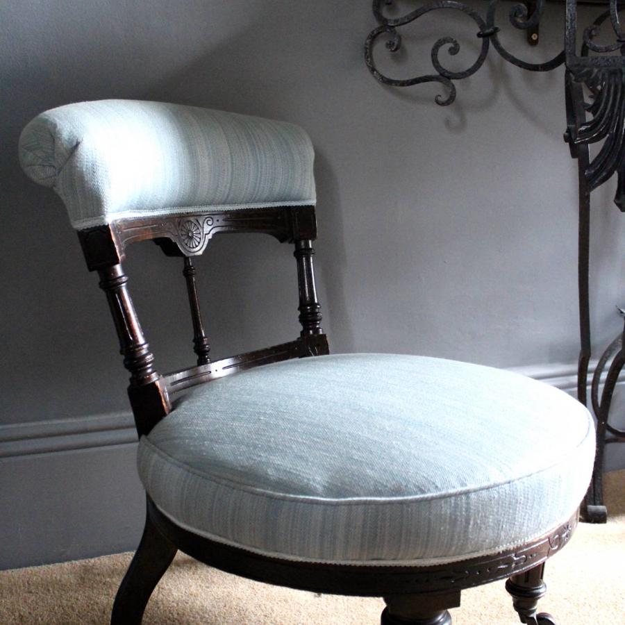 Antique Victorian Nursing / Bedroom Chair