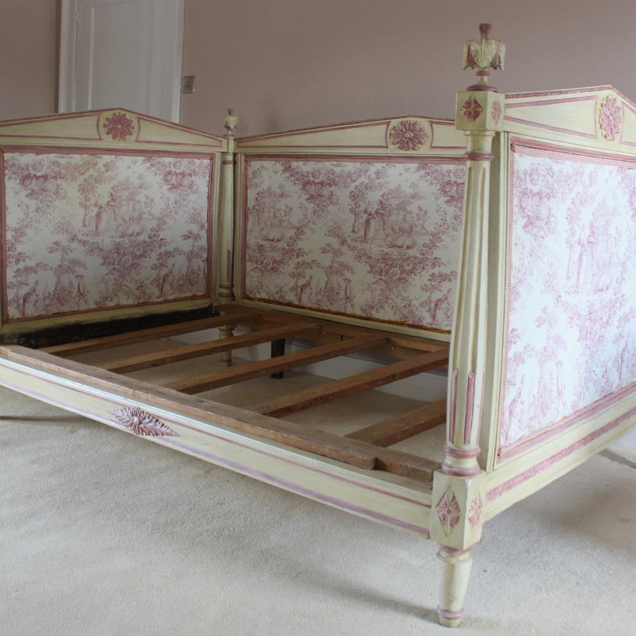 French Directoire Toile de Jouy Daybed