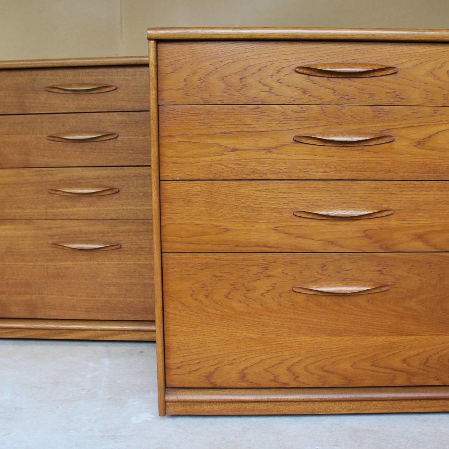 Pair of Frank Guille for Austinsuite Teak Chests of Drawers