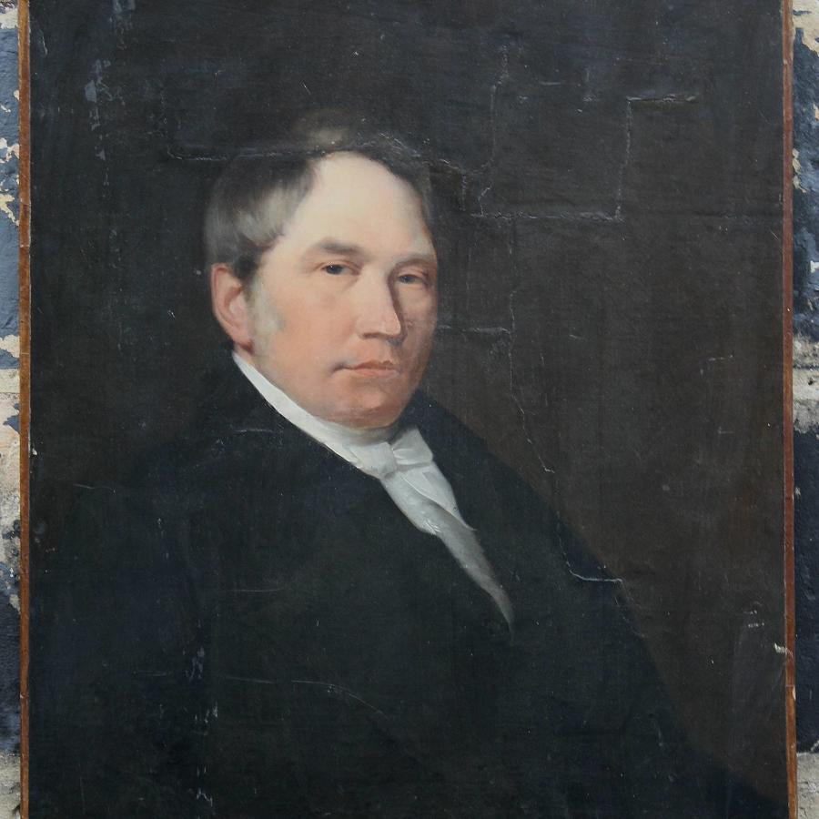 Victorian Oil Portrait of a Gentleman