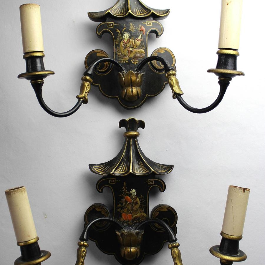 Pair of Chinoiserie Wall Lights