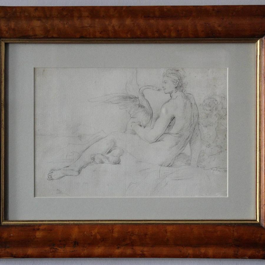 Pencil Drawing of Leda & The Swan