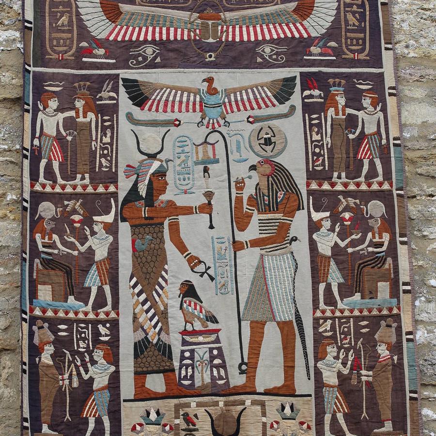 Superb Egyptian Applique Wall Hanging