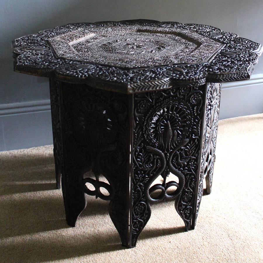 Carved Indian Side Table