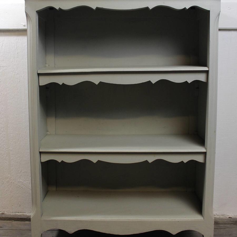 French Louis XV Style Painted Open Bookcase