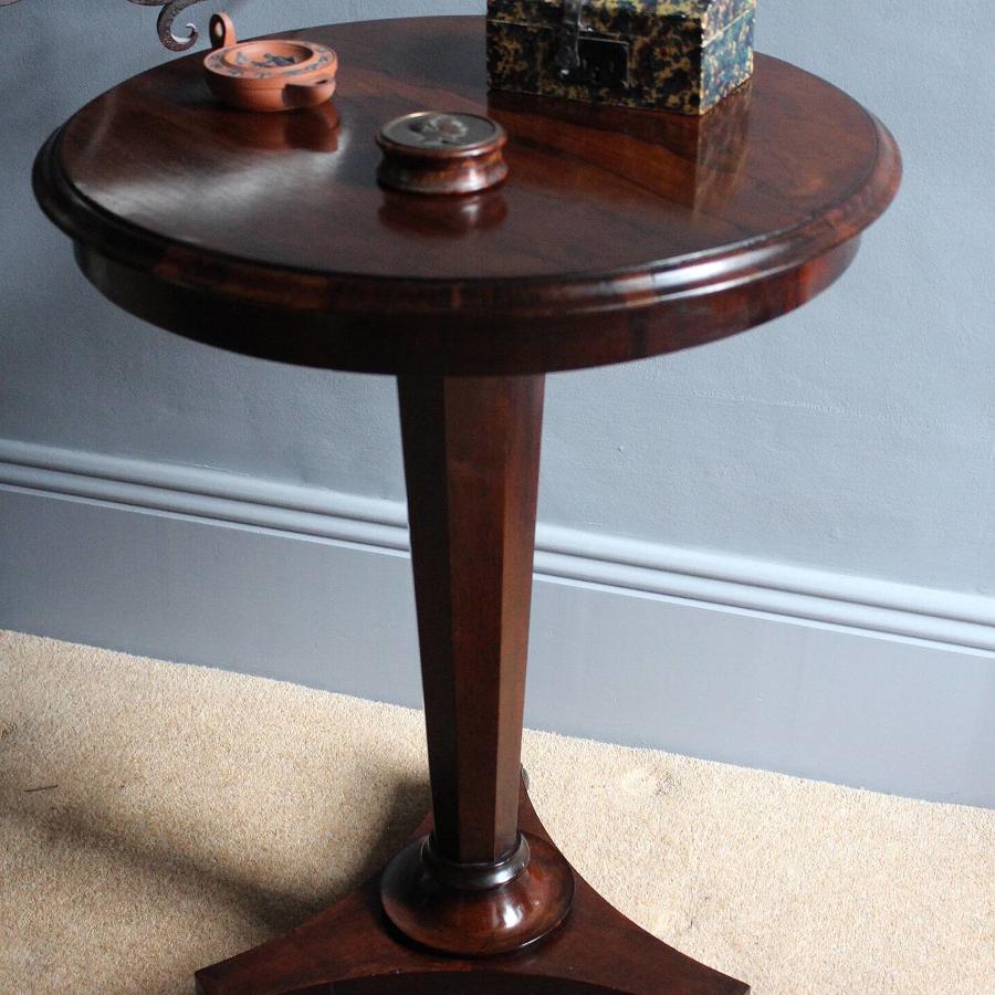William IV Rosewood Tripod Side Table
