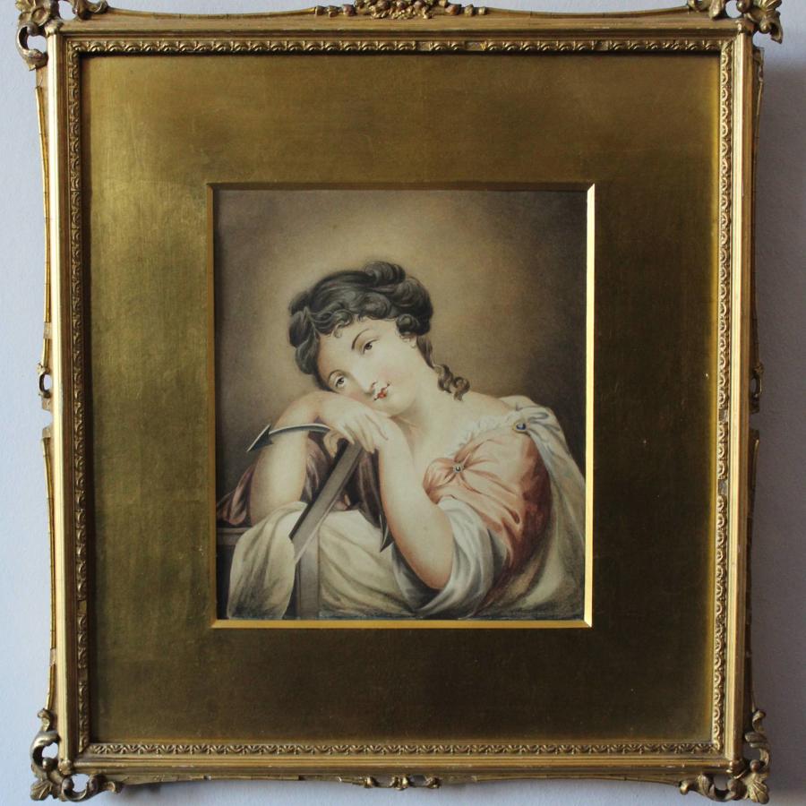 Regency Watercolour Portrait of Hope