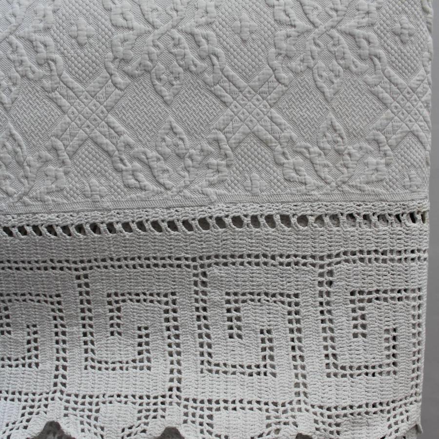French Pique de Marseilles & Crochet Bedspread