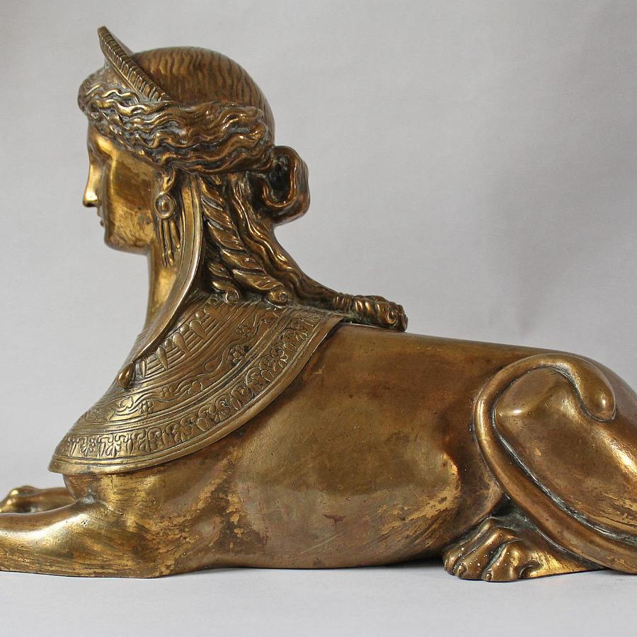 19th Century Bronze Sphinx