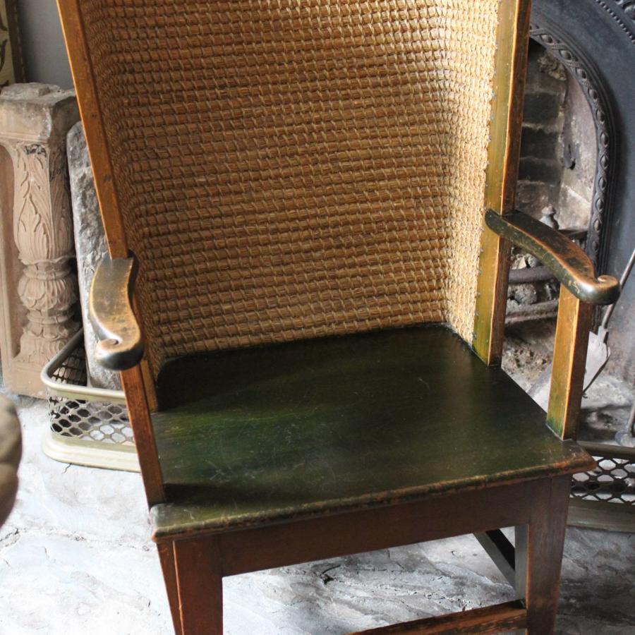 Antique Orkney Chair in Original Paint