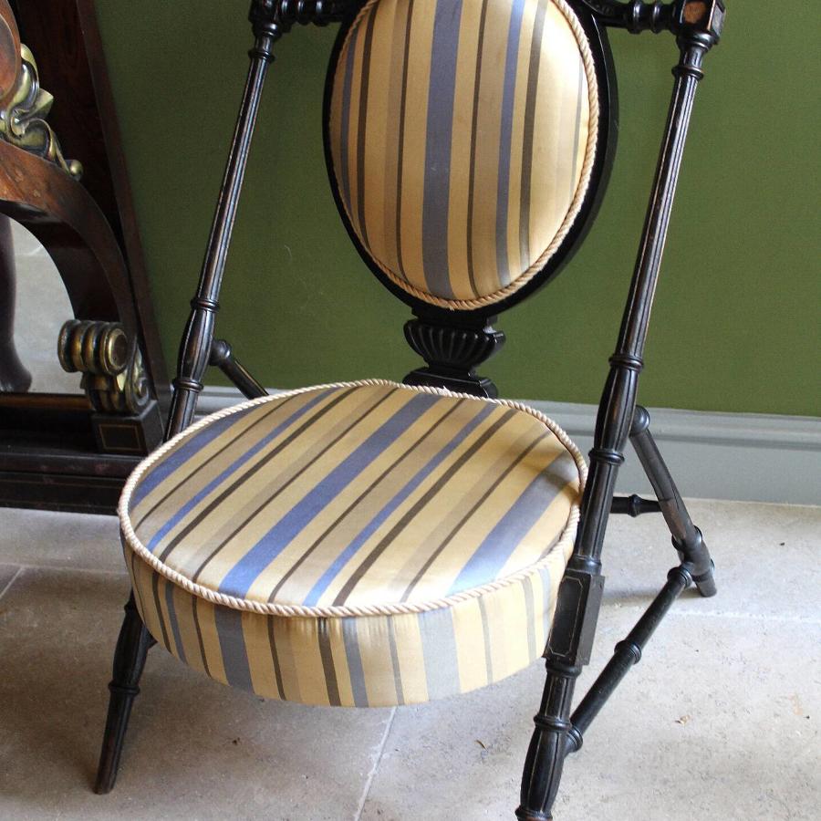 Aesthetic Ebonised Chair in the manner of Dr Christopher Dresser