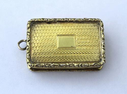 William IV Silver Gilt Vinaigrette