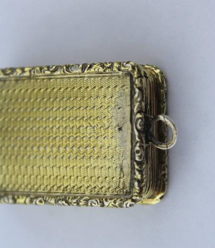 William IV Silver Gilt Vinaigrette