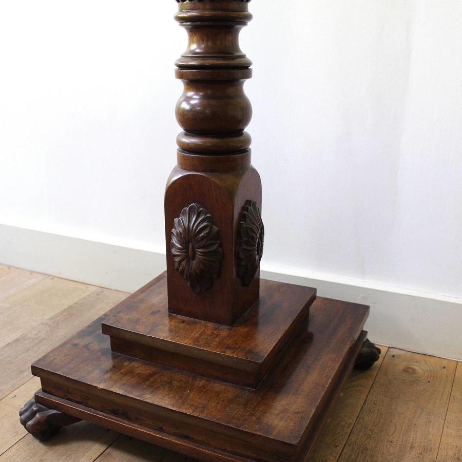 Edwardian Mahogany Standard Lamp with Georgian Elements