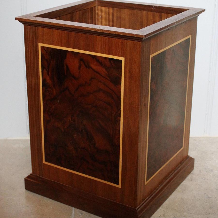 David Linley for Dunhill Marquetry Waste Paper Bin