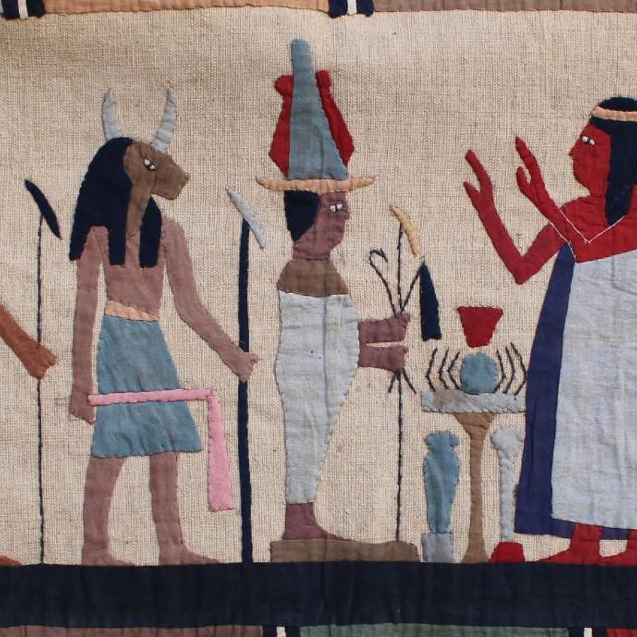 An Egyptian Applique Wall Hanging