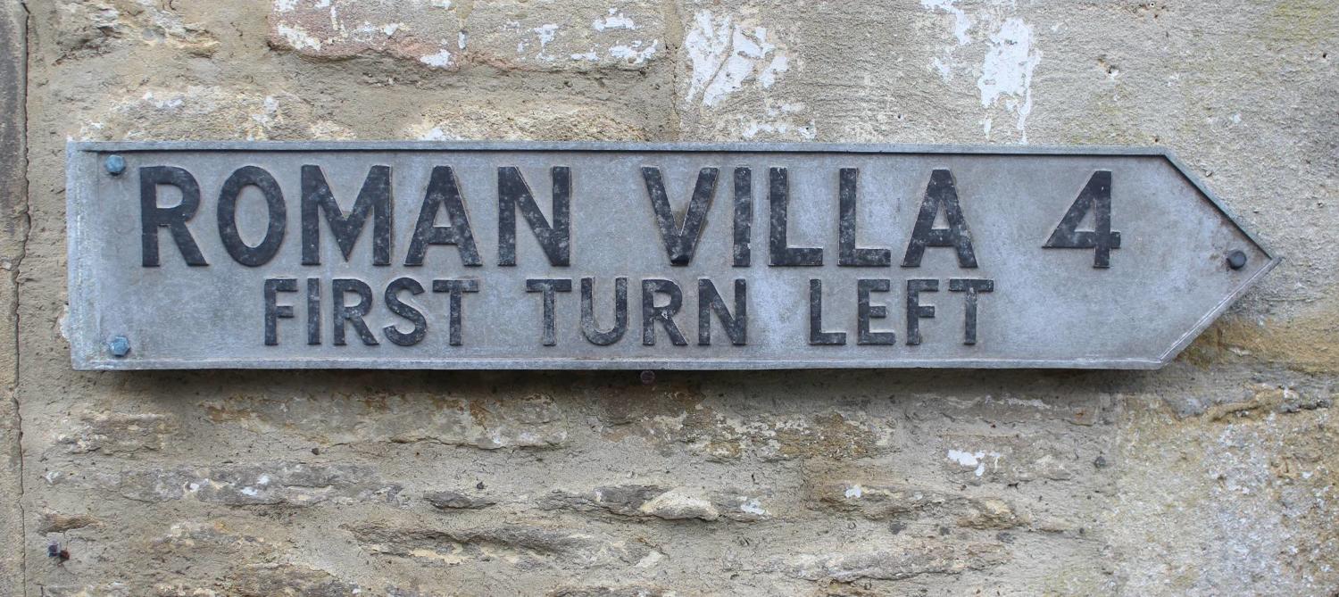 A Vintage Roman Villa Sign
