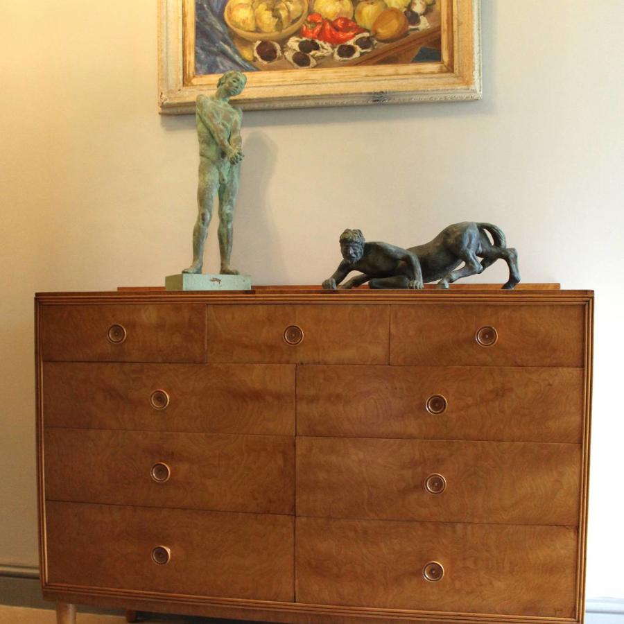 1950s Satinwood Chest of Drawers \ Sideboard