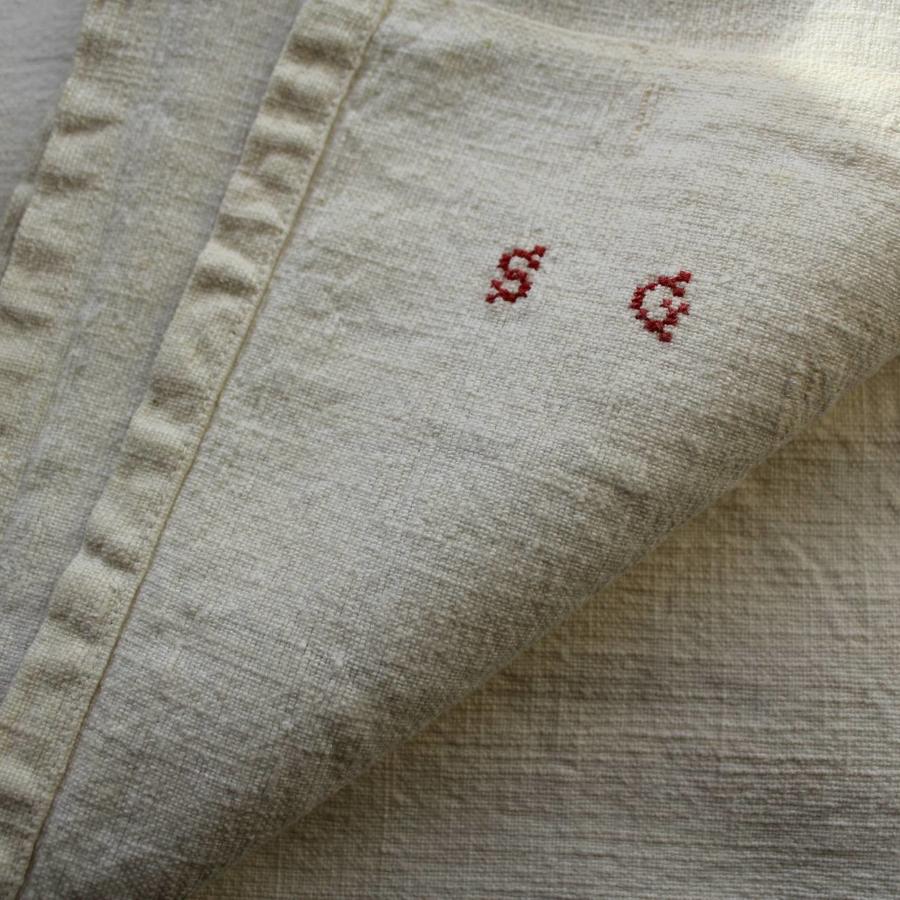 A Pair of French Metis Linen Sheets
