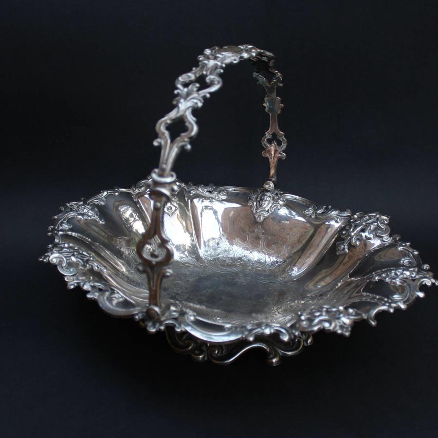 A Good Quality Victorian Silver Plated Basket